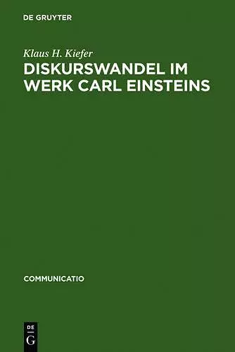 Diskurswandel im Werk Carl Einsteins cover