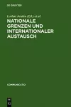 Nationale Grenzen und internationaler Austausch cover