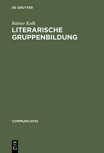 Literarische Gruppenbildung cover