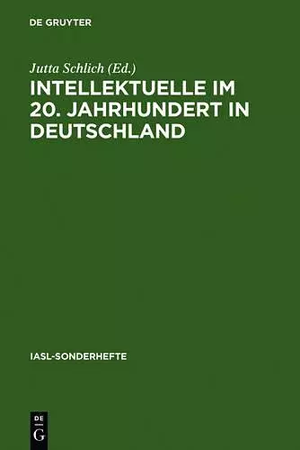 Intellektuelle Im 20. Jahrhundert in Deutschland cover