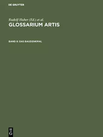 Das Baudenkmal cover