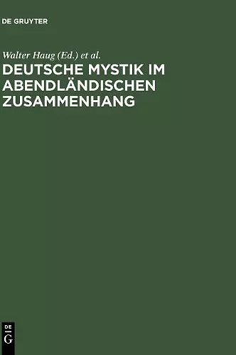 Deutsche Mystik Im Abendländischen Zusammenhang cover