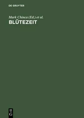 Blütezeit cover