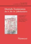 Dietrich-Testimonien des 6. bis 16. Jahrhunderts cover