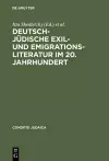 Deutsch-Jüdische Exil- Und Emigrationsliteratur Im 20. Jahrhundert cover