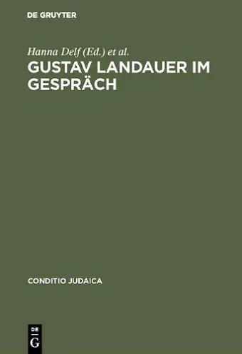 Gustav Landauer im Gespräch cover