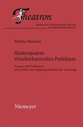 Shakespeares elisabethanisches Publikum cover