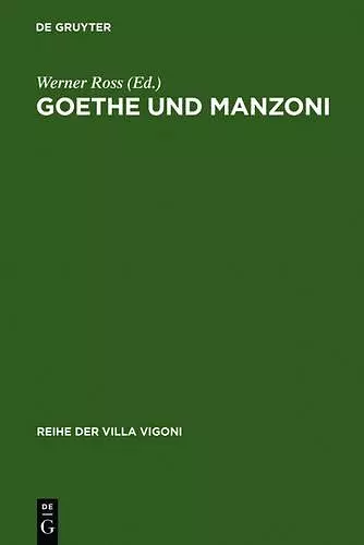 Goethe und Manzoni cover