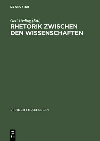 Rhetorik Zwischen Den Wissenschaften cover