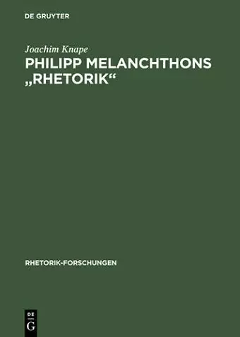 Philipp Melanchthons Rhetorik cover