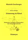 Erinnerung als Ritual cover