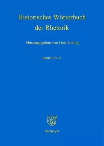 Historisches Worterbuch der Rhetorik, Band 9 cover