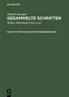 Gesammelte Schriften, Band IV, Psychologie und Menschenbildung cover