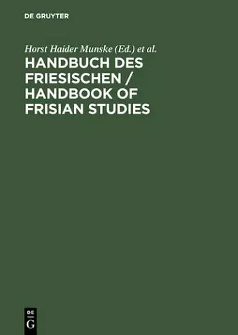 Handbuch des Friesischen / Handbook of Frisian Studies cover