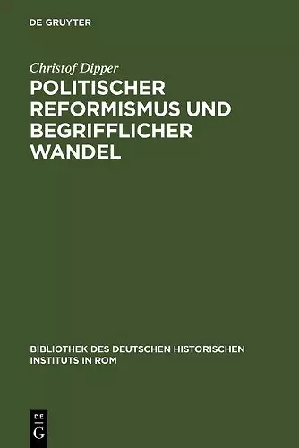 Politischer Reformismus und begrifflicher Wandel cover