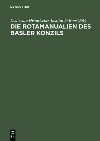 Die Rotamanualien des Basler Konzils cover