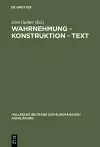 Wahrnehmung - Konstruktion - Text cover