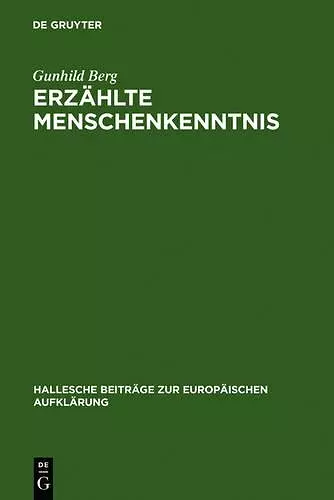 Erzählte Menschenkenntnis cover