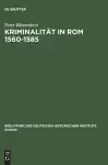 Kriminalität in ROM 1560-1585 cover