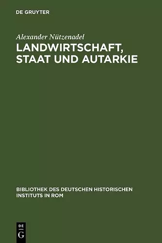 Landwirtschaft, Staat und Autarkie cover