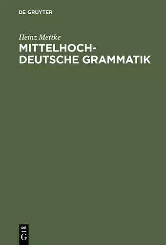 Mittelhochdeutsche Grammatik cover