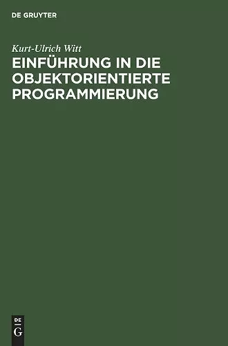 Einführung in die objektorientierte Programmierung cover