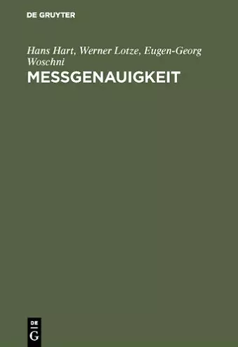 Meßgenauigkeit cover