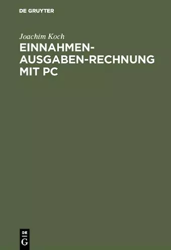 Einnahmen-Ausgaben-Rechnung mit PC cover