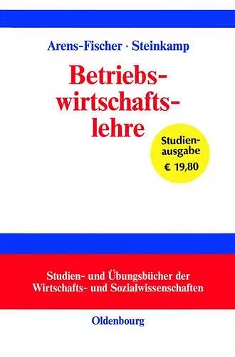 Betriebswirtschaftslehre cover