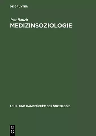 Medizinsoziologie cover