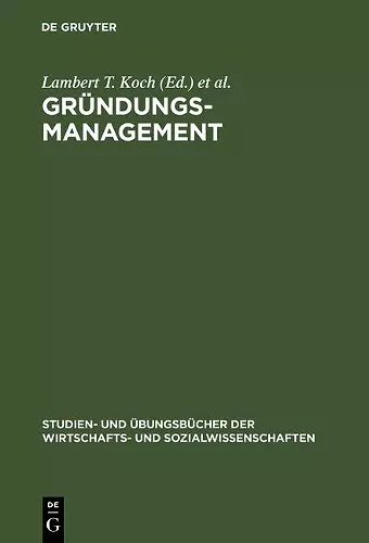 Gründungsmanagement cover