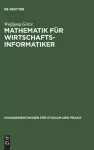 Mathematik für Wirtschaftsinformatiker cover