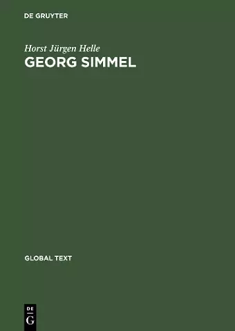 Georg Simmel cover