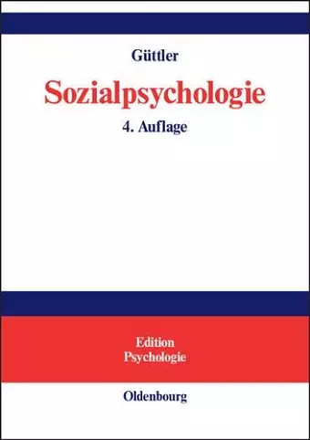Sozialpsychologie cover