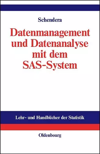 Datenmanagement Und Datenanalyse Mit Dem SAS-System cover