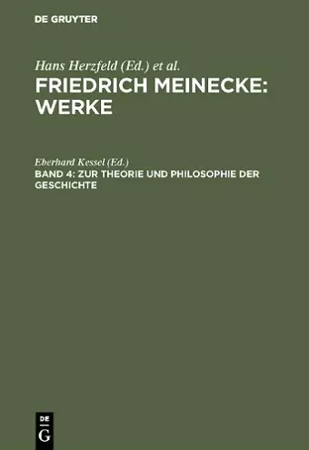 Zur Theorie Und Philosophie Der Geschichte cover