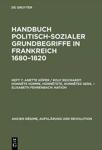 Anette Höfer / Rolf Reichardt cover