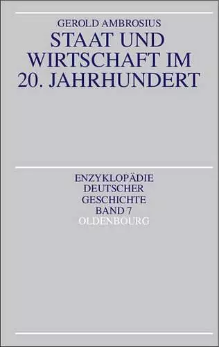 Staat Und Wirtschaft Im 20. Jahrhundert cover