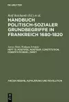 Handbuch politisch-sozialer Grundbegriffe in Frankreich 1680-1820, Heft 12, Agiotage, agioteur. Constitution, constitutionnel. Droit cover