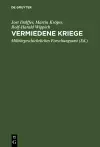 Vermiedene Kriege cover