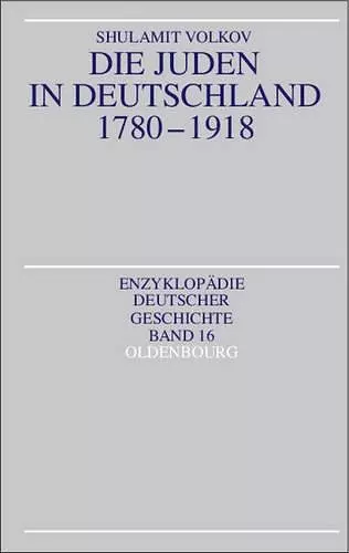Die Juden in Deutschland 1780-1918 cover
