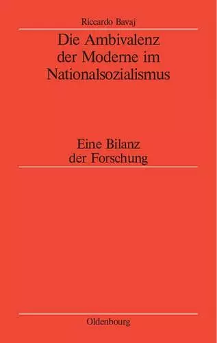 Die Ambivalenz Der Moderne Im Nationalsozialismus cover