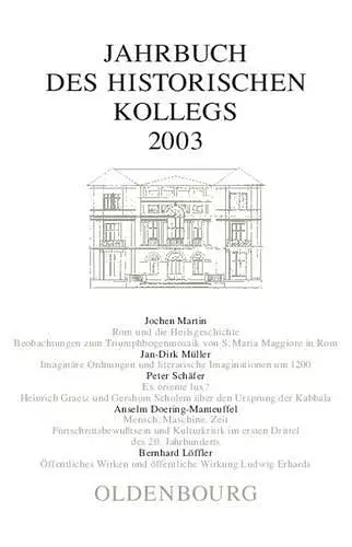 Jahrbuch des Historischen Kollegs, Jahrbuch des Historischen Kollegs (2003) cover