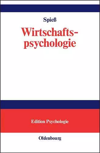 Wirtschaftspsychologie cover