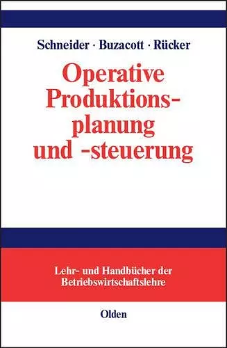 Operative Produktionsplanung Und -Steuerung cover