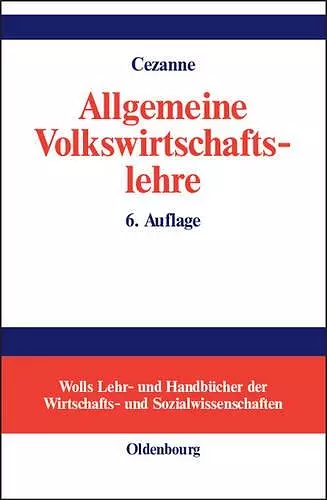 Allgemeine Volkswirtschaftslehre cover