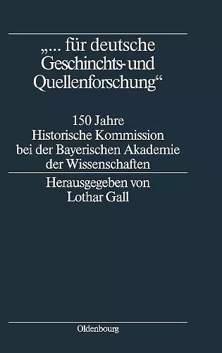 ... für deutsche Geschichts- und Quellenforschung cover