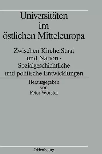 Universitäten im östlichen Mitteleuropa cover