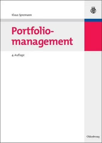 Portfoliomanagement cover