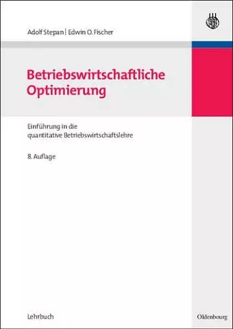 Betriebswirtschaftliche Optimierung cover